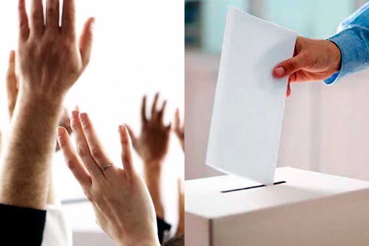 Votar y no aclamar
