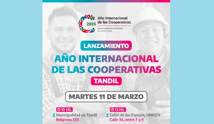 El IPAC convoca al lanzamiento del Año Internacional de las Cooperativas y al Encuentro Provincial Rama Infraestructura, Servicios y Trabajo Cooperativo que se realizarán en Tandil