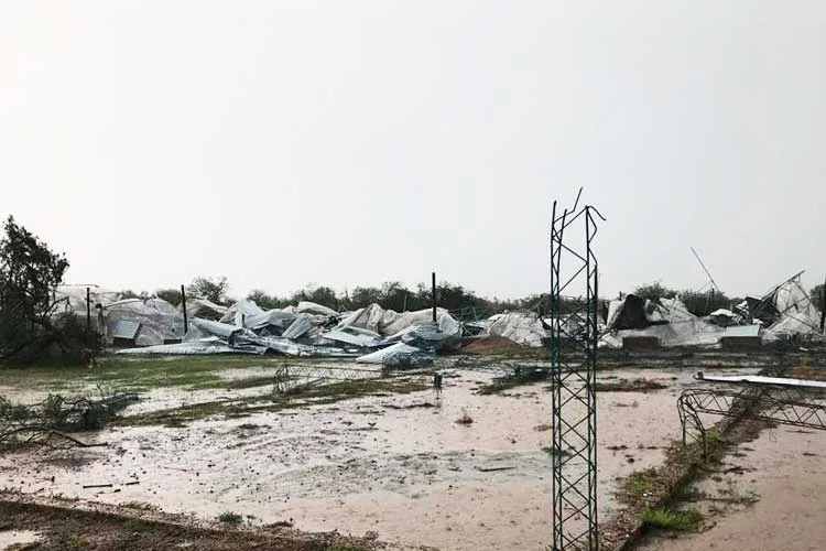 Un fuerte temporal arrasó la planta industrial de una cooperativa santiagueña