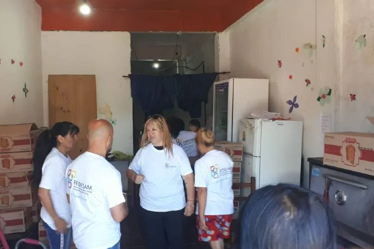 Entrega de pan dulces cooperativos