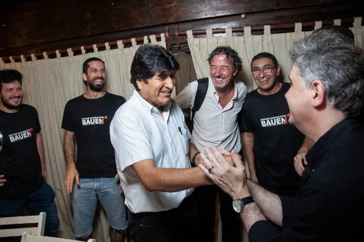 Evo Morales visitó el Bauen