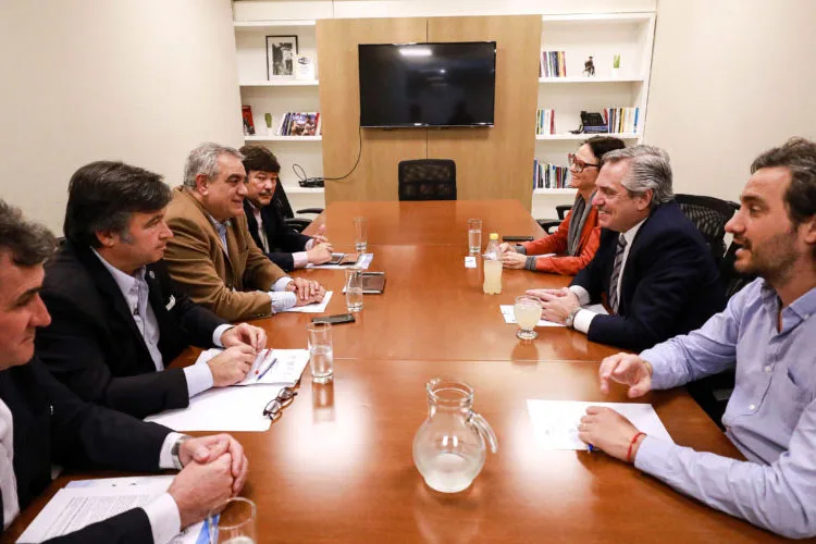 Coninagro junto al presidente Alberto Fernández