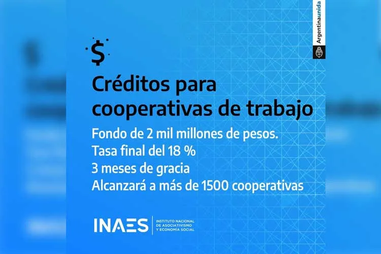 Créditos para cooperativas de trabajo