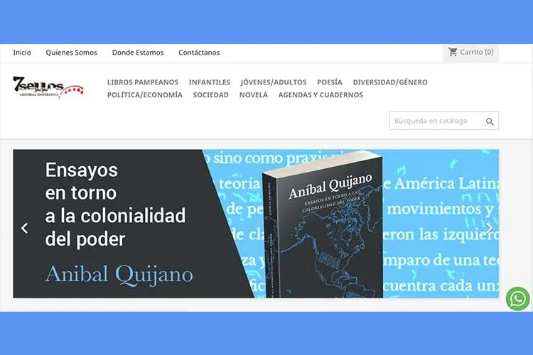 La Pampa: Editorial Cooperativa 7 Sellos presentó su tiene virtual