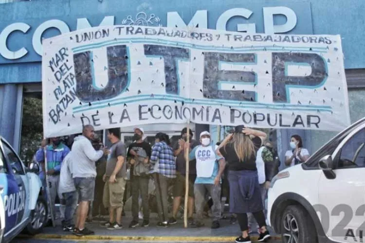 Protesta del movimiento cooperativo en Mar del Plata