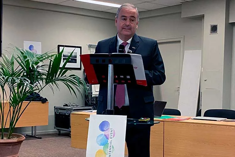 Guarco participó del acto por los 100 años de la organización mundial de bancos cooperativos