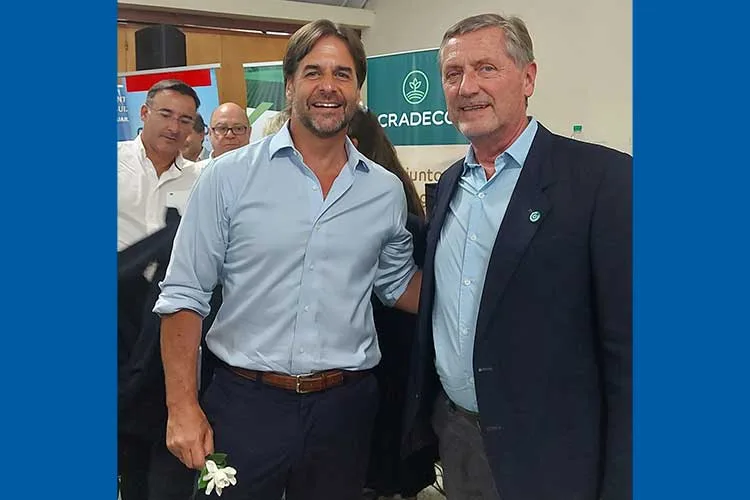 Laucirica estuvo con el presidente de Uruguay