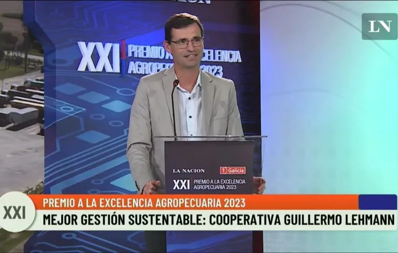 Cooperativa Lehmann galardonada con el premio “oro” a la excelencia agropecuaria