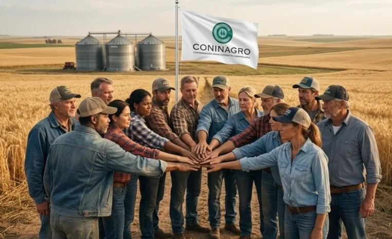 CONINAGRO celebró siete décadas de cooperativismo agropecuario y renovó su compromiso con el desarrollo productivo