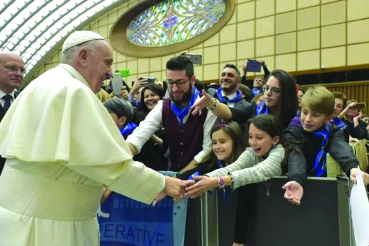 El Papa Francisco destacó al trabajo cooperativo