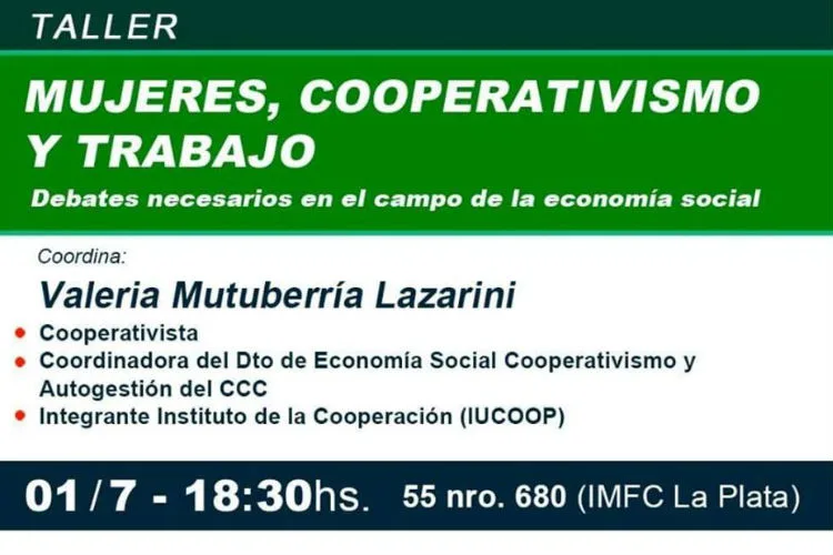 Mujeres, cooperativismo y trabajo