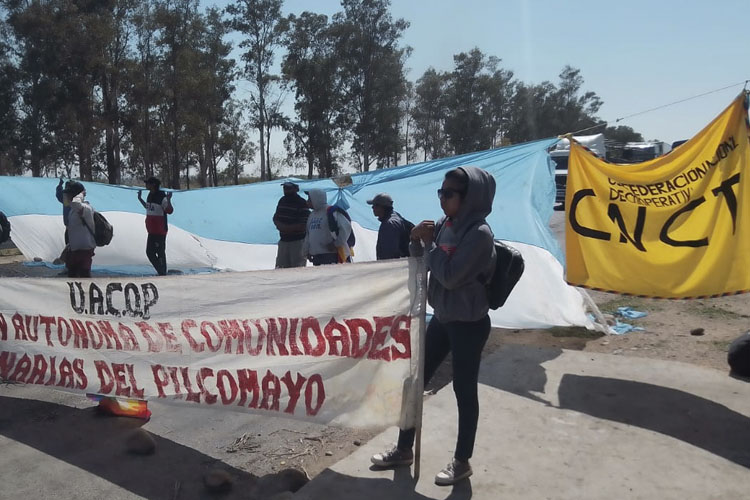 Salta: Cooperativas participan del reclamo de pueblos originarios